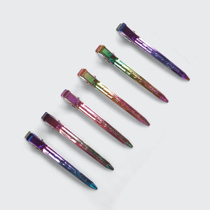 Pinces à cheveux coiffantes 6pc (Iridescent)