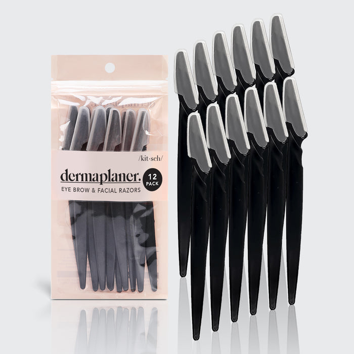 Strumento Dermaplaning 12pk | Nero ecologico