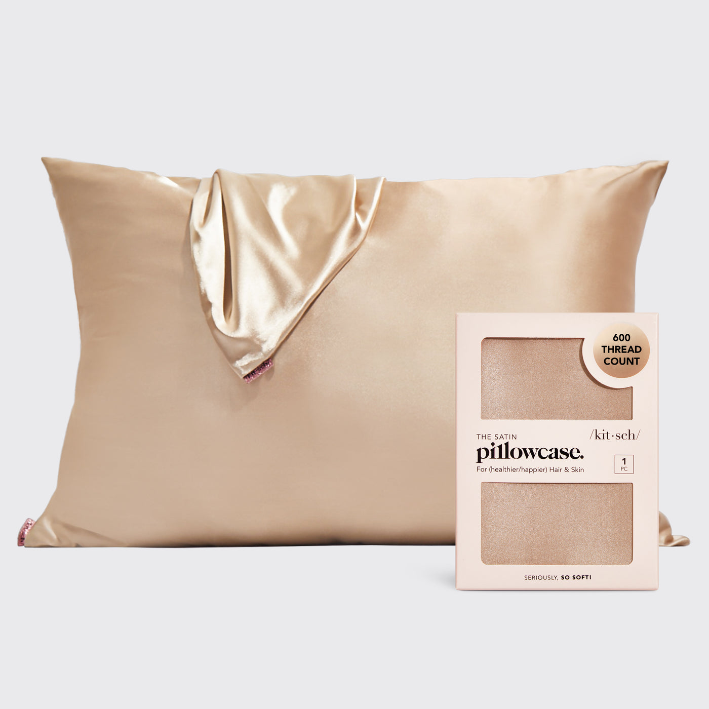 Champagne Satin Pillowcase