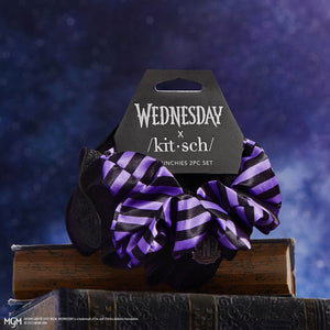 Miércoles x Kitsch Nevermore Scrunchie Set