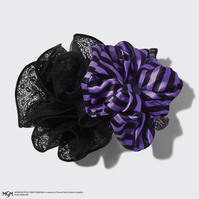 Miércoles x Kitsch Nevermore Scrunchie Set