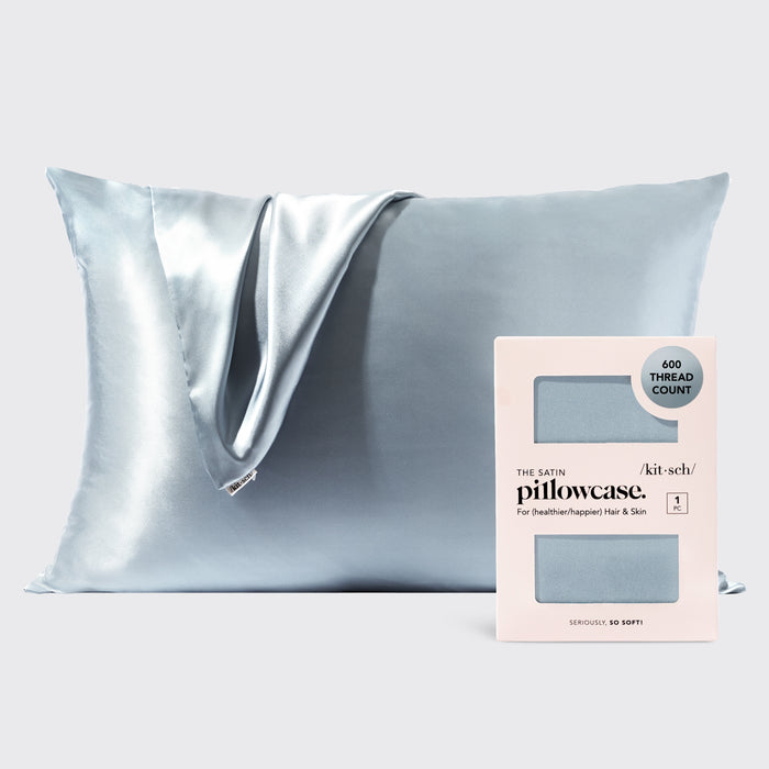 Haze Blue Satin Pillowcase