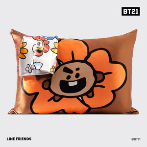 BT21 x Kitsch Σατέν μαξιλαροθήκη Standard - Shooky