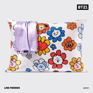 BT21 trifft Kitsch Satin-Kissenbezug - MANG