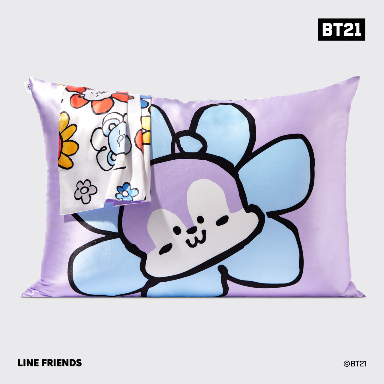 BT21 incontra la federa in raso Kitsch - MANG