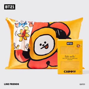 BT21 meets Kitsch Funda de almohada de satén - CHIMMY