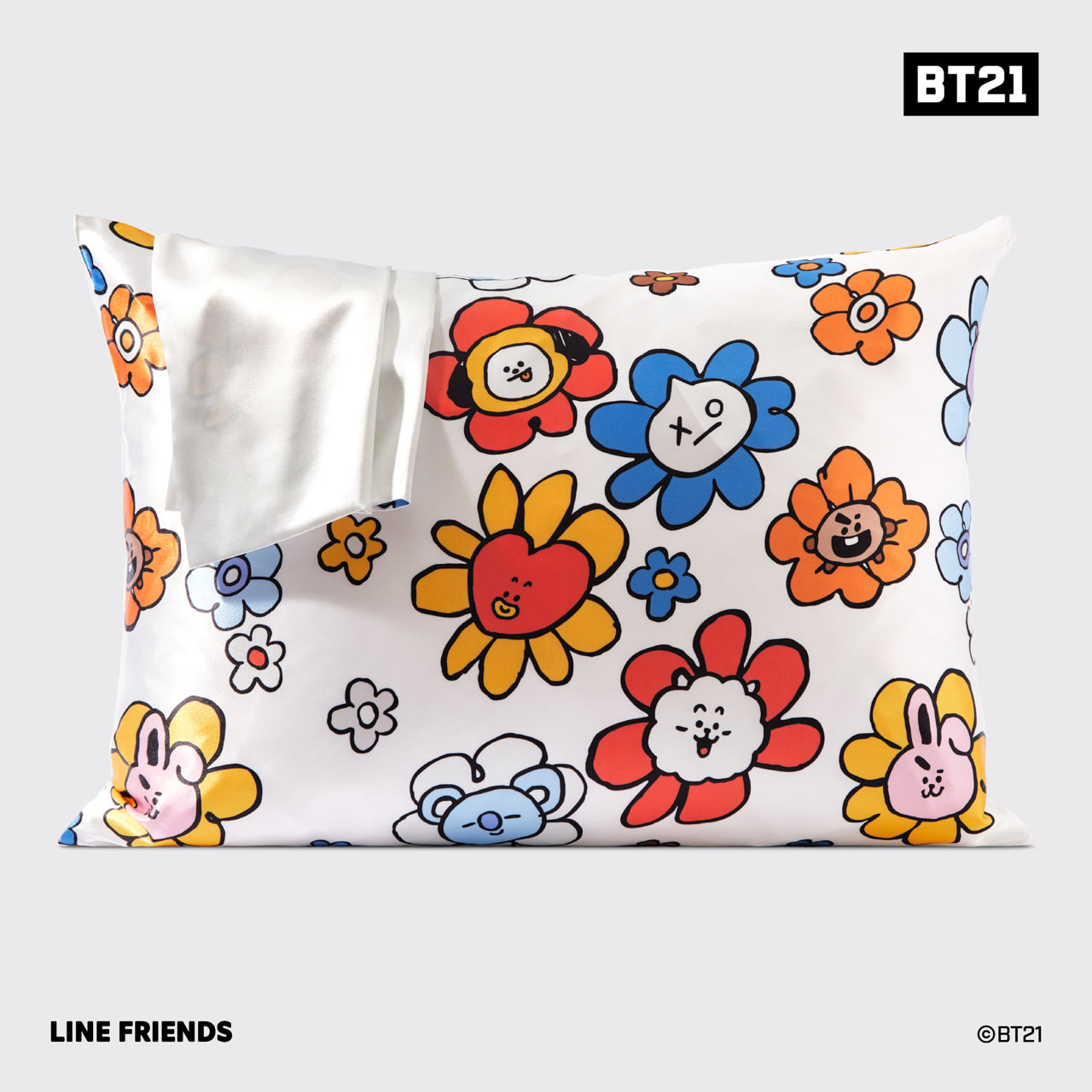 BT21 x Kitsch Σατέν μαξιλαροθήκη Standard - Van