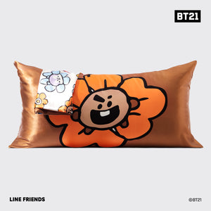 BT21 x Kitsch Σατέν μαξιλαροθήκη King - Shooky