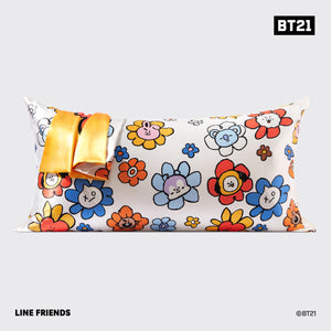 BT21 x Kitsch Σατέν μαξιλαροθήκη King - Chimmy