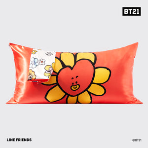 BT21 x Kitsch Σατέν μαξιλαροθήκη King - Tata