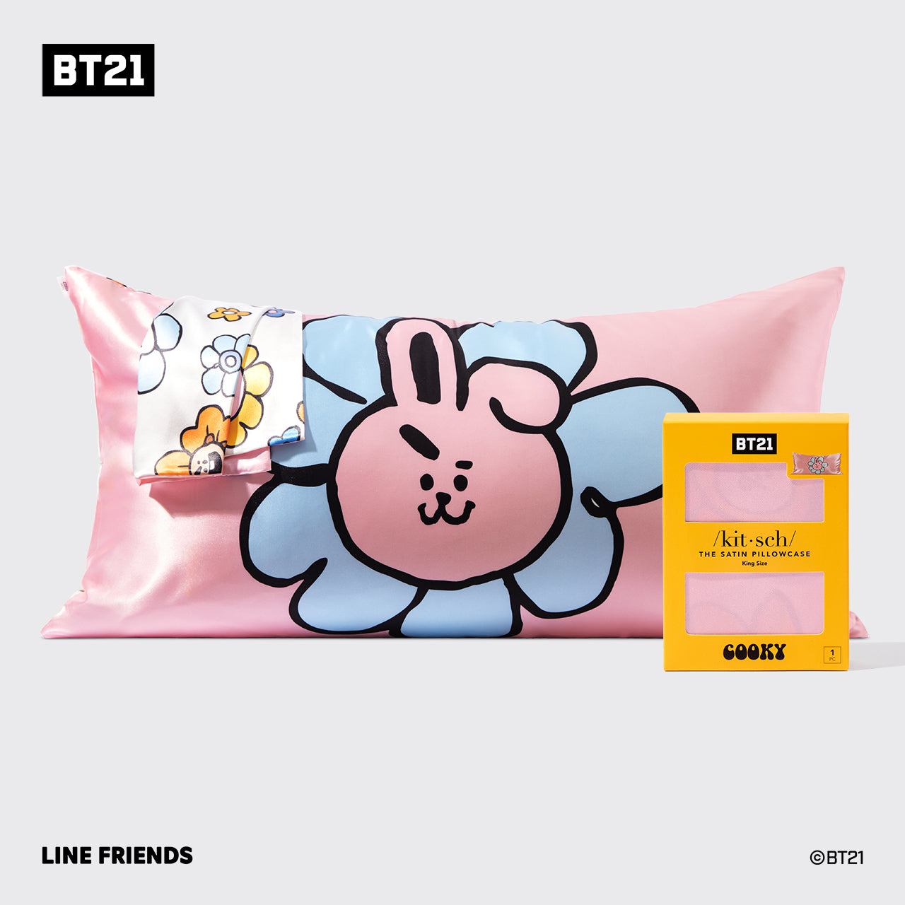 BT21 meets Kitsch Funda de almohada King - COOKY