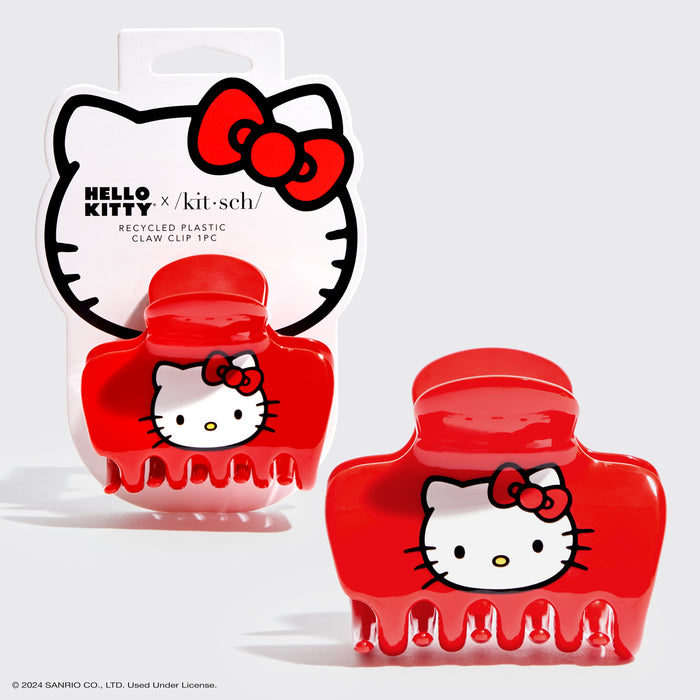 Hello Kitty x Kitsch Ανακυκλωμένο πλαστικό φουσκωτό κλιπ νυχιών 1pc - Kitty Face