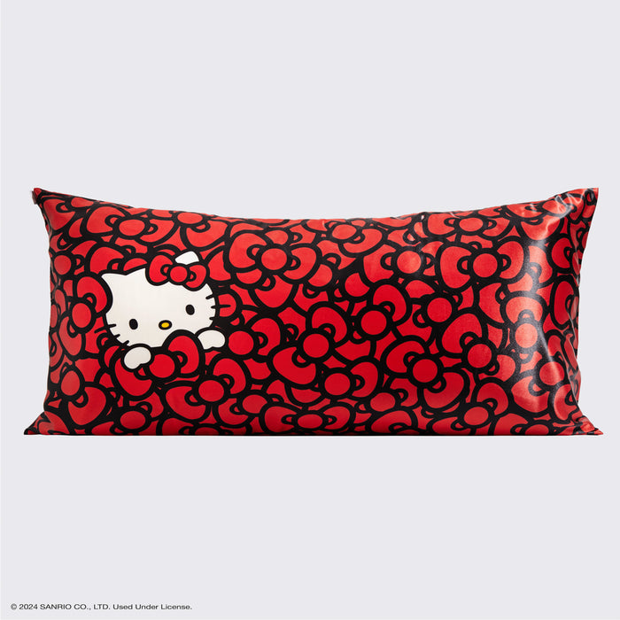 Kitsch x Hello Kitty Pillowcase King - Hello Kitty Bathes in a Sea of Bows