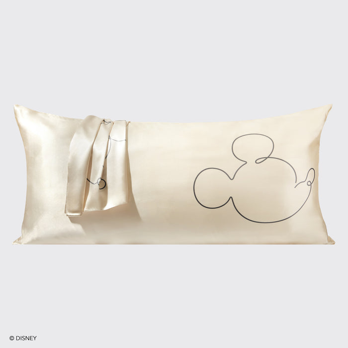 Kitsch x Mickey and Minnie Satin Pillowcase King Mr. Mouse