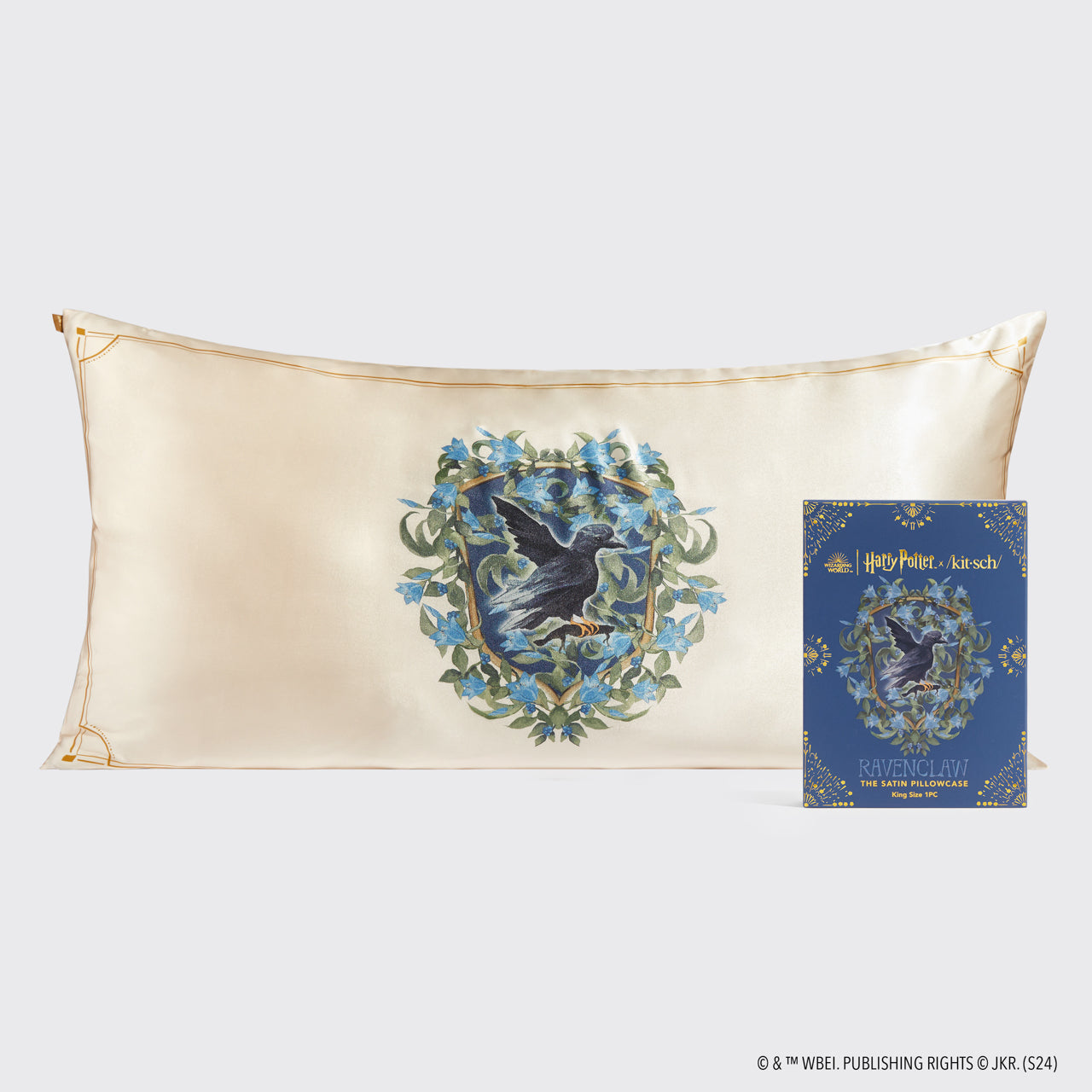 Harry Potter x Kitsch Satin Pillowcase King - Ravenclaw