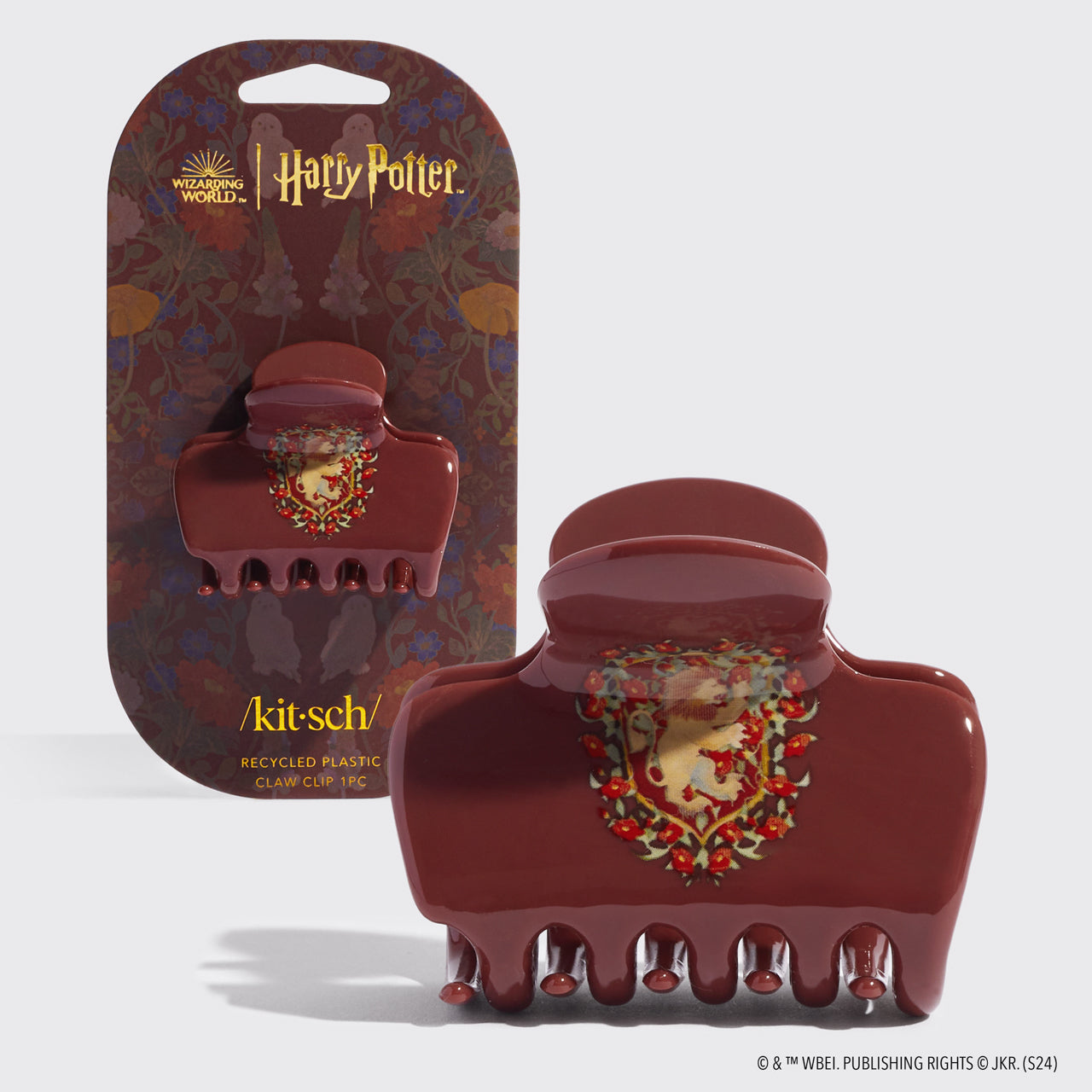 Harry Potter x Kitsch Krallenklammer aus recyceltem Kunststoff, 1 Stück – Gryffindor