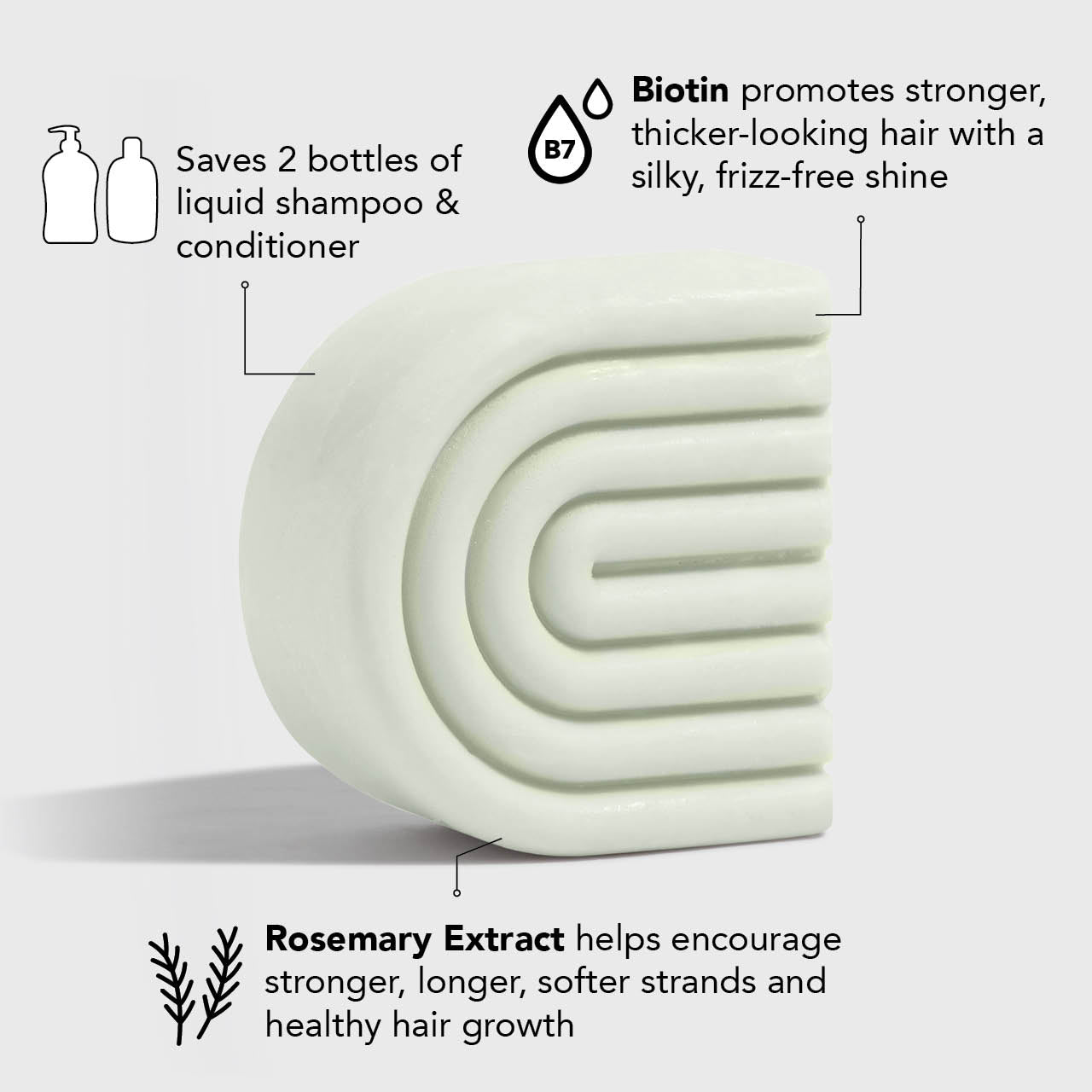 Combo Shampoo e Condicionador Volumizador de Alecrim e Biotina