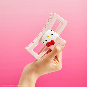 Hello Kitty x Kitsch Recyceltes Plastik Jumbo Offene Form Klauen Clip 1pc - Hello Kitty Gesicht